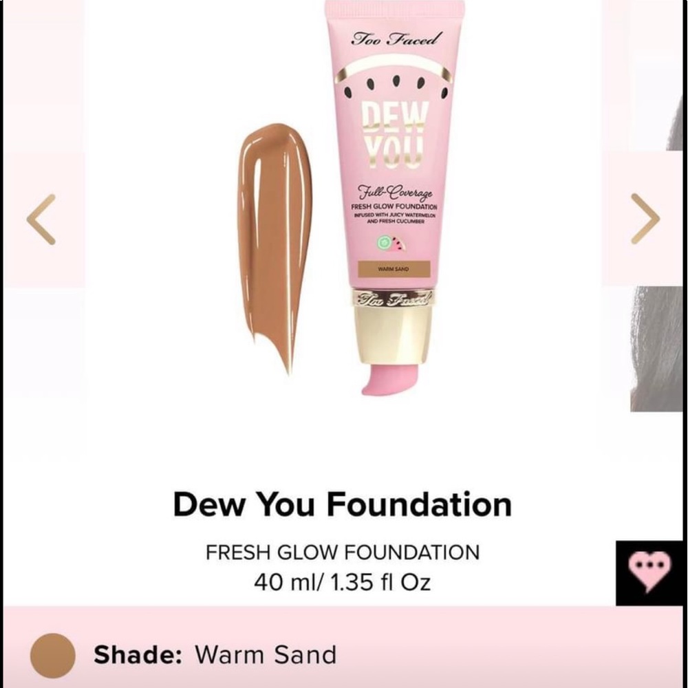 Too Faced Dew You Foundation in Warm Sand